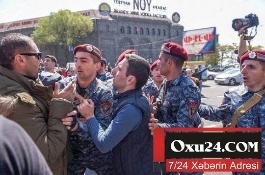 Etirazçılar Yerevanda meriyanı mühasirəyə aldılar - YENİLƏNİB