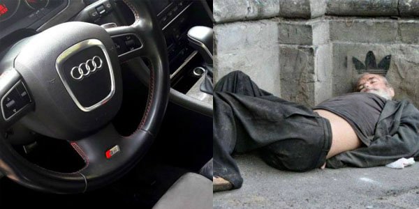 Bakıda şok olay: Biznesmen “bomj” atasının dalınca morqa 150 minlik maşında gəldi