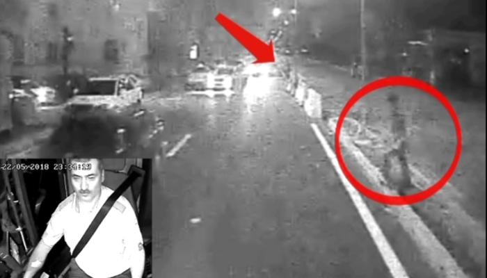 Bakıda dəhşətli anlar - Piyada avtobusun altında qaldı (VİDEO)