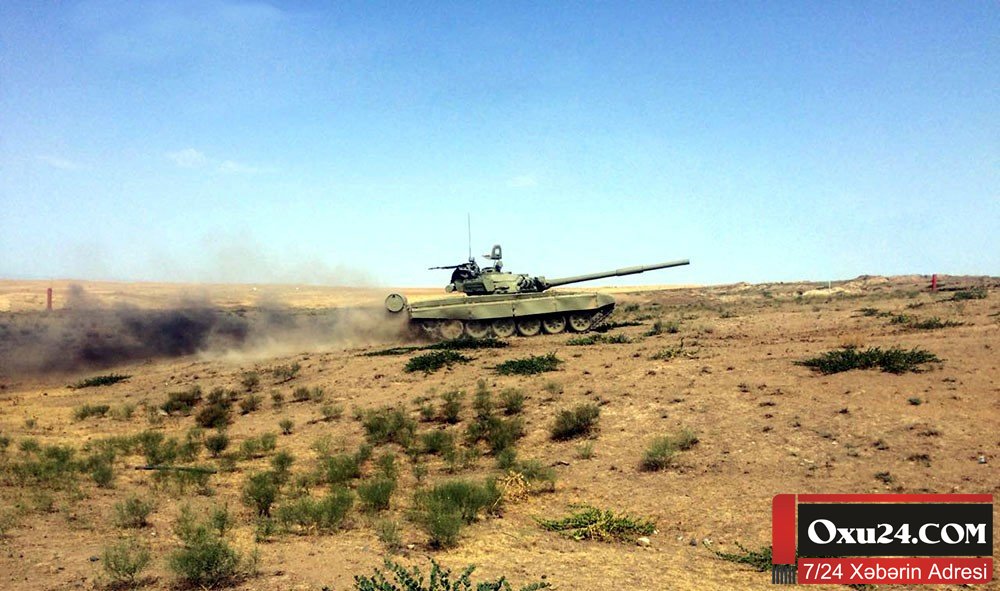 Azərbaycan ordusunun tank bölmələri təlimdə (FOTOLAR)