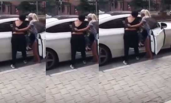 Oğlan sevgilsinin avtomobilini bu hala saldı... - BAKIDA