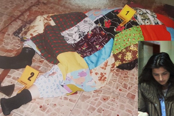 24 yaşlı qız nənəsinin başını kəsdi -