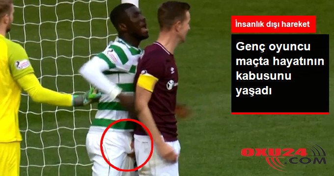 Futbol meydançasında biabırçı olay: Rəqibinin... (VİDEO)