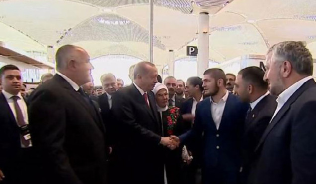 Ərdoğan yeni aeroportda Həbiblə görüşdü – Video