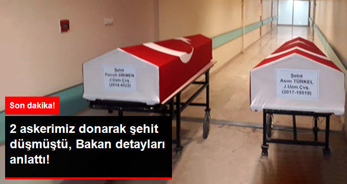 Son Dakika! İçişleri Bakanı\\\'ndan Donarak Şehit Olan 2 Asker ile İlgili Değerlendirme