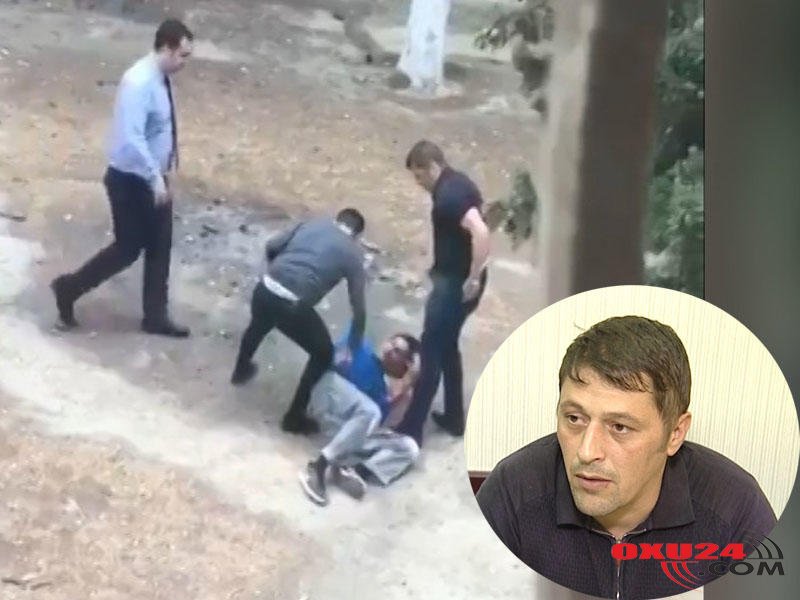 Marketdən yağ oğurlayanı döyən hakim qarşısında - VİDEO