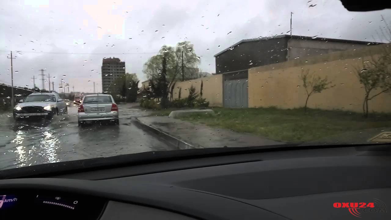 Bakını ötən gecə sel apardı - SƏBƏB? + VİDEO
