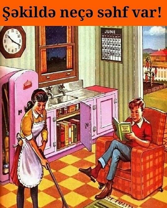 Fotoda səhvləri tapın - Neçə səhv var?