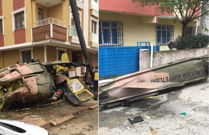 Ağır helikopter qəzası: 4 şəhid, 1 yaralı - FOTO+VİDEO