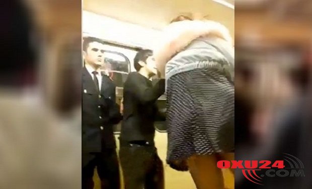 Bakı metrosunda biabırçılıq: Qızlar oğlana sataşdı, dava düşdü — VİDEO
