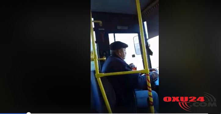 Avtobusu çay içə-içə sürən sürücü işdən çıxarılıb - VİDEO