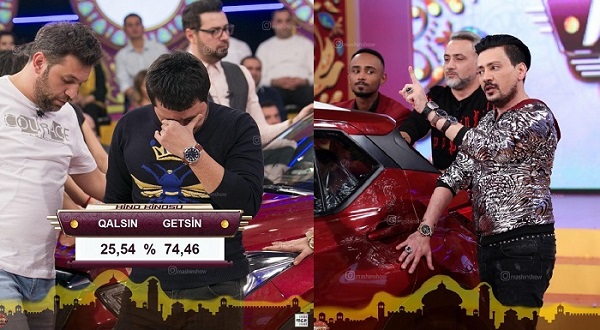 \\\"Maşın şou\\\"da ara qarışdı - Mənsurla Sərxan qırğına çıxdı (VİDEO)