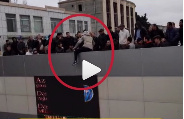 Özünü körpüdən atmaq istədi: Bakıda intihara cəhd - ANBAAN VİDEO