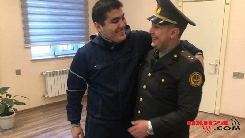Mehman Hüseynov vurduğu deyilən leytenantla BARIŞDI - FOTO/VİDEO
