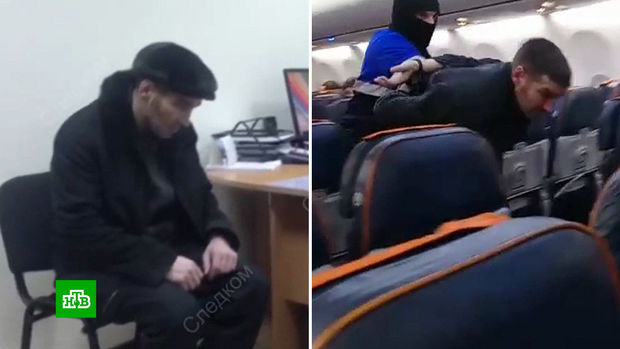 Rusiyada təyyarəni qaçırıb Azərbaycana gətirmək istədi - VİDEO