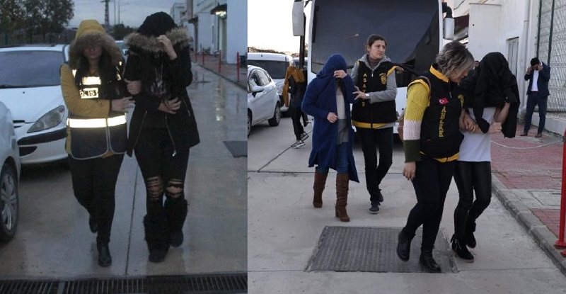 Polis masaj salonuna basqın etdi: Çılpaq qadınları iş başında yaxaladı