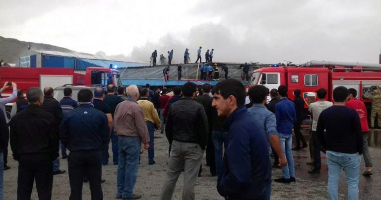 “Sədərək”də yanğın başladı - FOTO