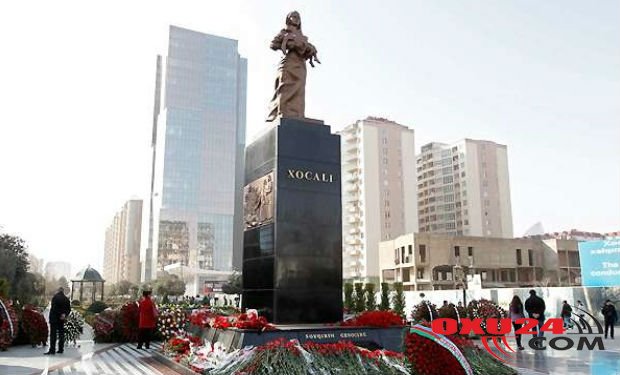 Tanınmış aktrisa Xocalı yürüşündə — FOTO