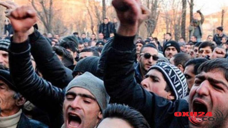 Ermənilər AYAĞA QALXDI: yollar bağlandı