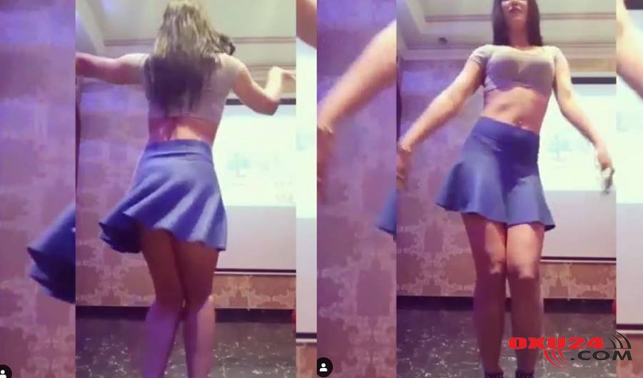 Rəqqasə arxasını izləyicilərə göstərdi,qınaq obyekti oldu