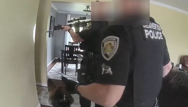 Robotu oğru bildilər, silahlı polislər evə basqın etdi