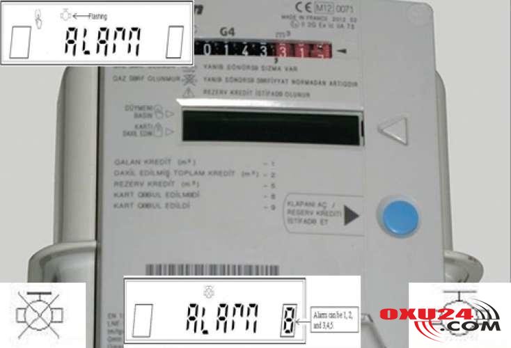 DİQQƏT! Qaz sayğacınızda bu yazılar çıxırsa...