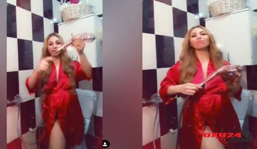 Azərbaycanlı qız hamamda canlı yayım açdı,aləm qarışdı