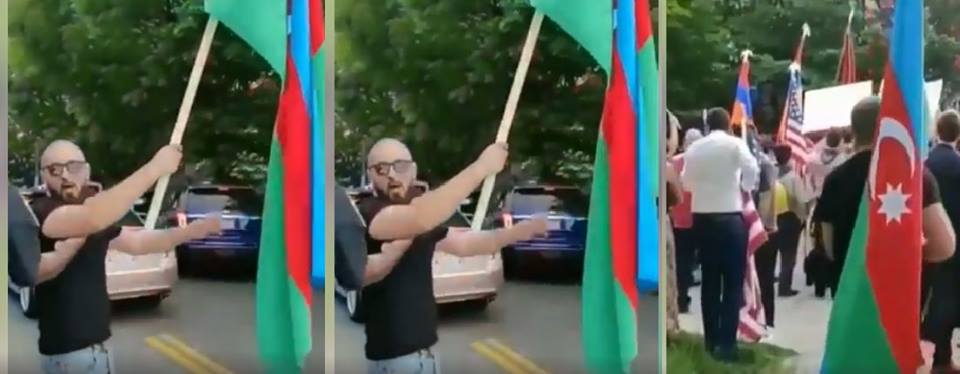 Azərbaycanlıdan ermənilərə Bayraq dərsi -Sosial şəbəkələr bundan danışır