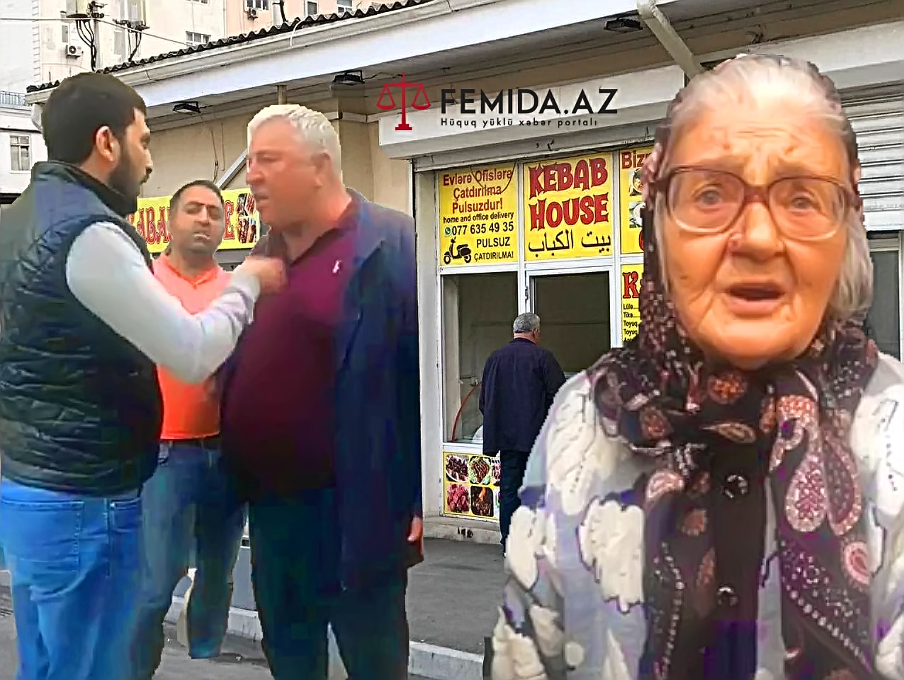 Bakıda insanlıq öldü! Kabab evinin qarşısında yorulub dayanan qadını sahibkar təhqir edib,qovdu