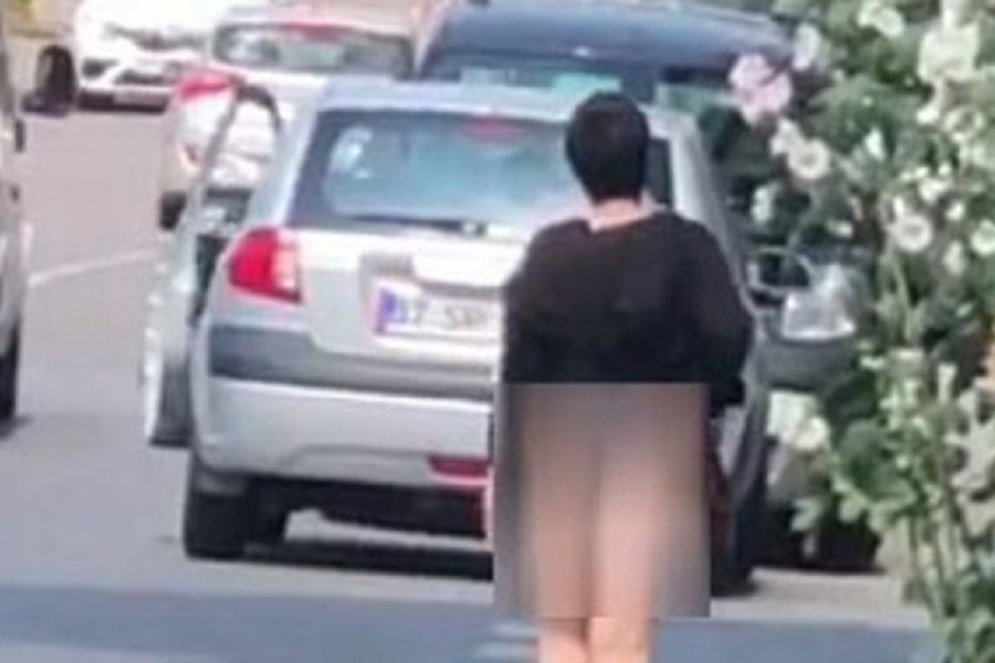 Qadın küçəyə alt paltarında çıxdı - GÖRƏNLƏR ŞOK OLDU