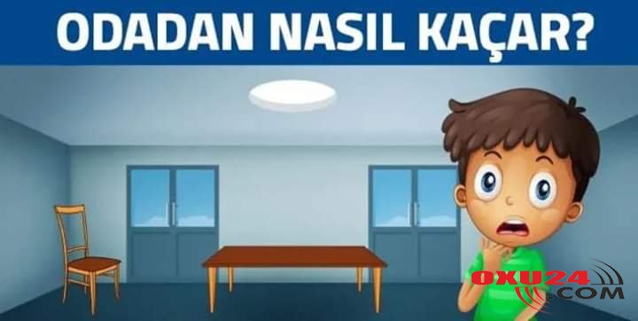 Dünyanı düşündürən test :Otaqdan necə çıxsın +Izah