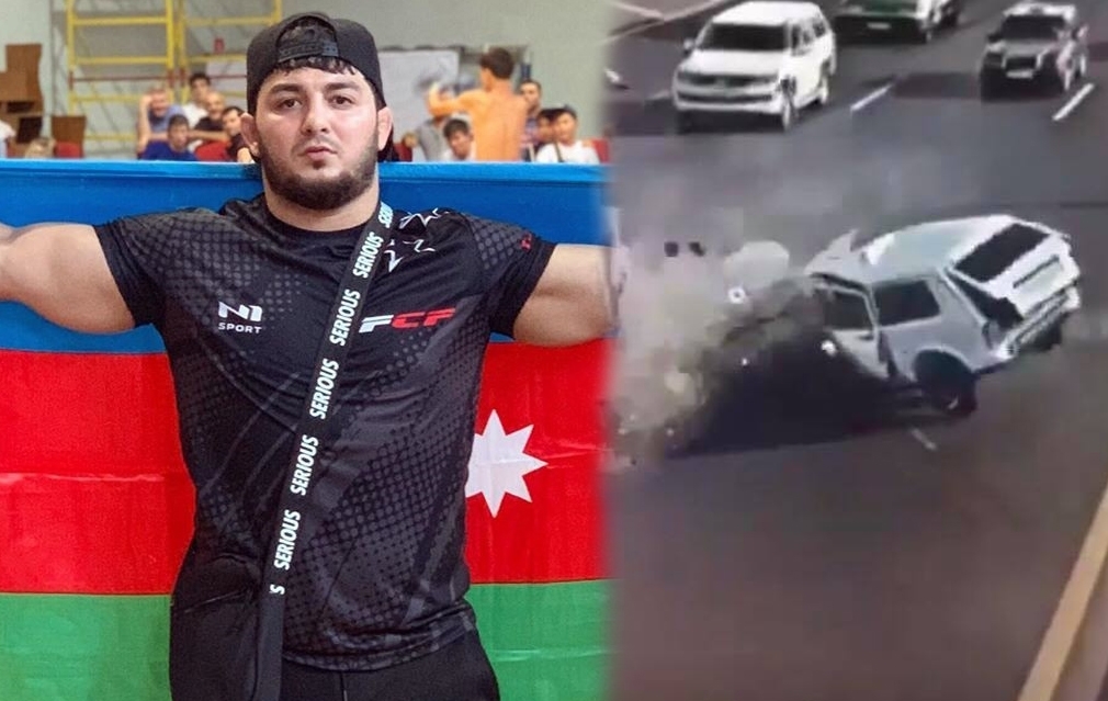 Dünya çempionumuz Fərhad Poladovun qəzaya düşdüyü an