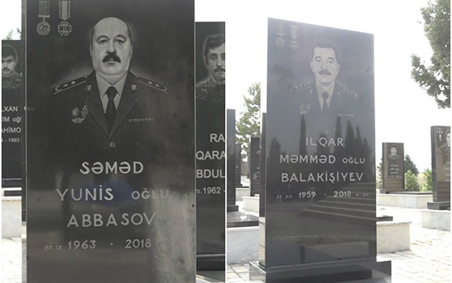 İki polkovnikin şəhid olduğu gündən 1 il keçdi - Fotolar