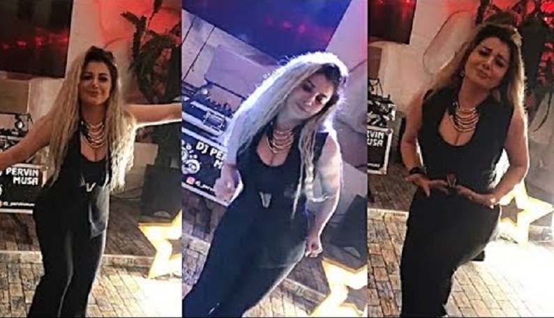 Azərbaycanlı müğənninin barda ehtiraslı görüntüsü yayıldı