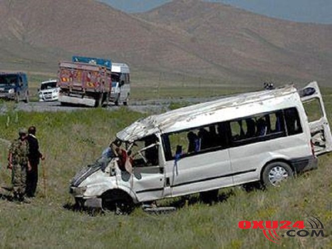 Şəkidə daha bir FACİƏ - Turist avtobusu qəzaya uğrayıb