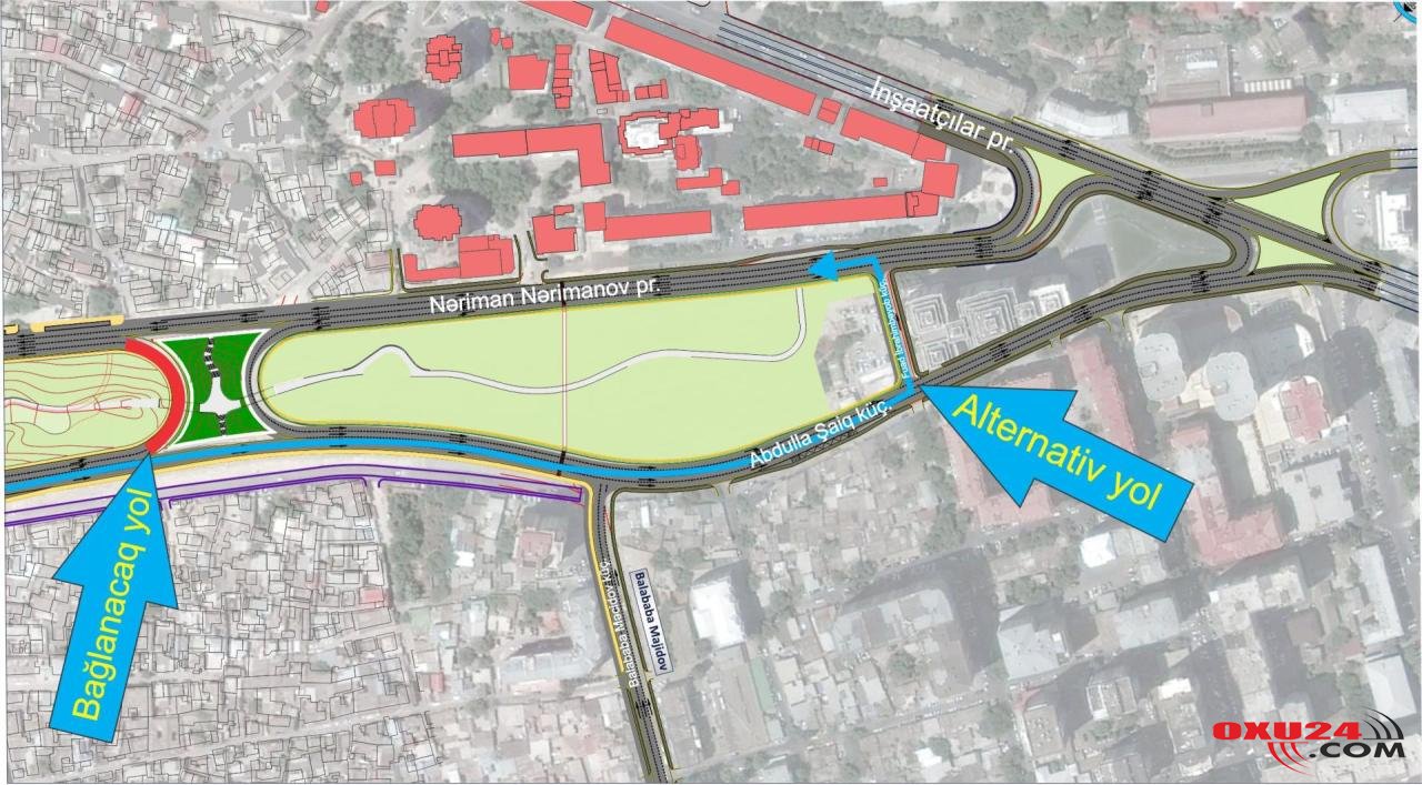 CƏMİYYƏT Paytaxtın bu hissəsi sabah hərəkətə bağlı olacaq