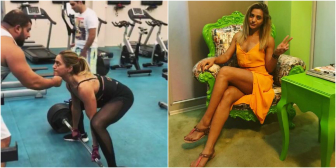 Azərbaycanlı qadın idmançının bikinidə erotik görüntüsü