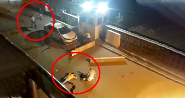 Polis bölməsinin qarşısı qan gölünə döndü: 2 ölü,5 yaralı var