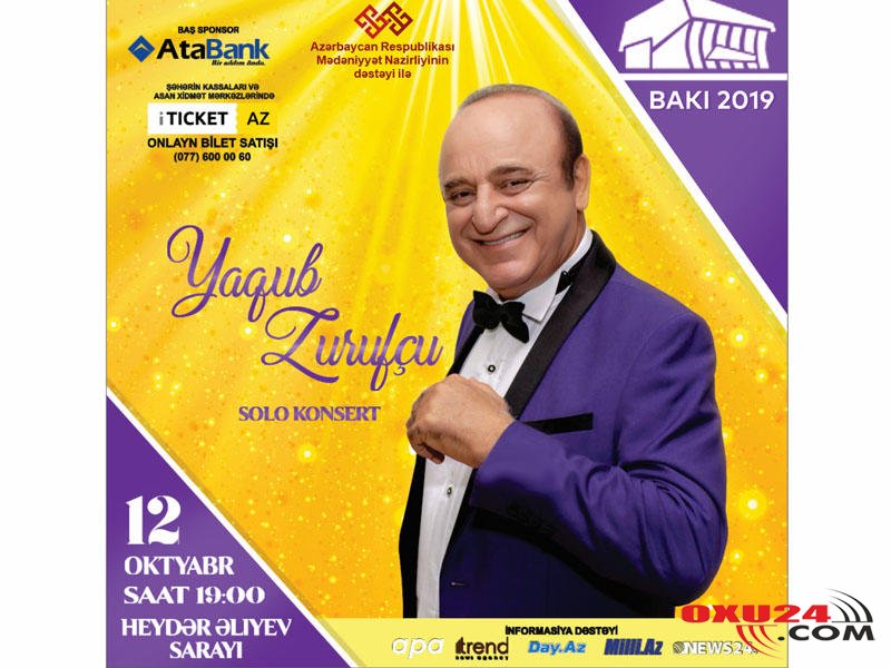 Yaqub Zurufçunun konsert biletləri satışa çıxarılıb