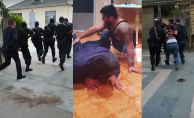 Polis şok görüntü yayıb:Bakıda adam oğurlayıb işgəncə verən dəstənin üzvləri belə ələ keçdi