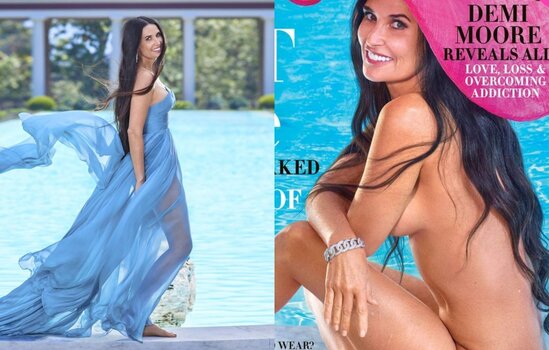 56 yaşlı Demi Mur lüt soyundu - Fotolar