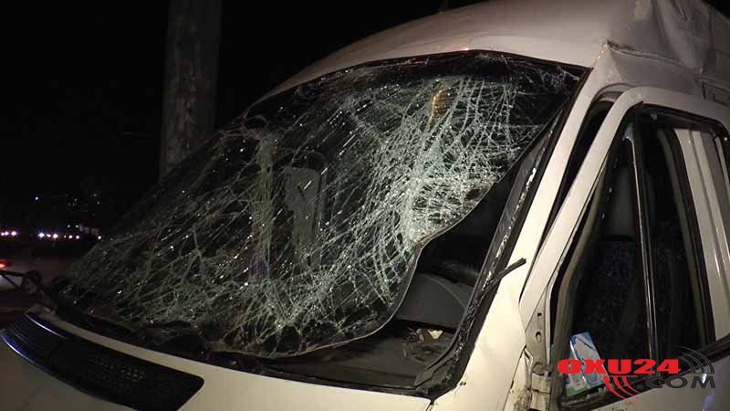 Daha bir avtobus qəzası: 10 yaralı.