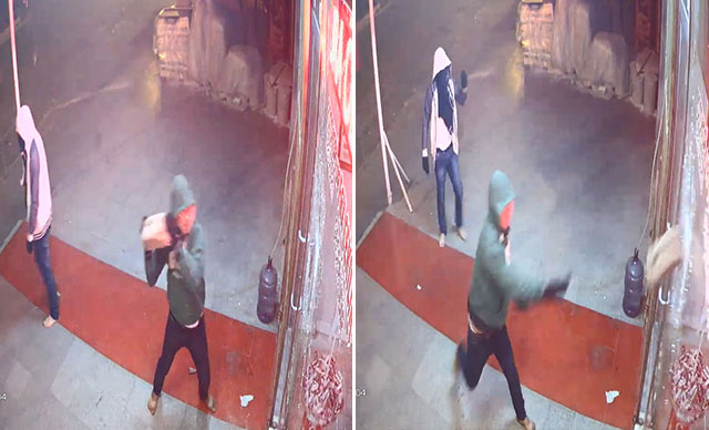 Üzümaskalı bu şəxslər kameraya düşdü,polis həbs etdi