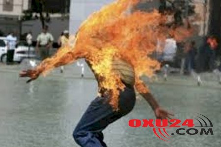 Azərbaycanda 67 yaşlı kişi özünü yandırdı