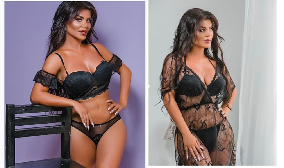 Afaq Aslanın gecə paltarında,alt paltarsız görüntüsü yayıldı