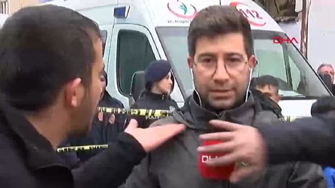 Hadisə  yerindən canlı yayım  edən  jurnalist  döyüldü (VİDEO)