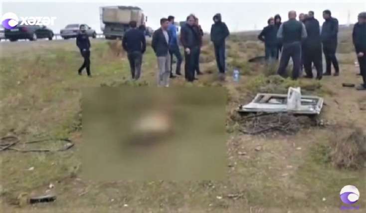 Azərbaycanda 2 nəfərin öldüyü dəhşətli qəzanın görüntüləri yayıldı - VİDEO