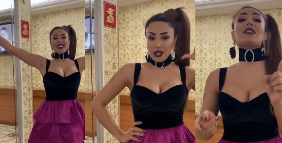 Azərbaycanlı rəqqasə sinəsini açdı, tənqid olundu - VİDEO