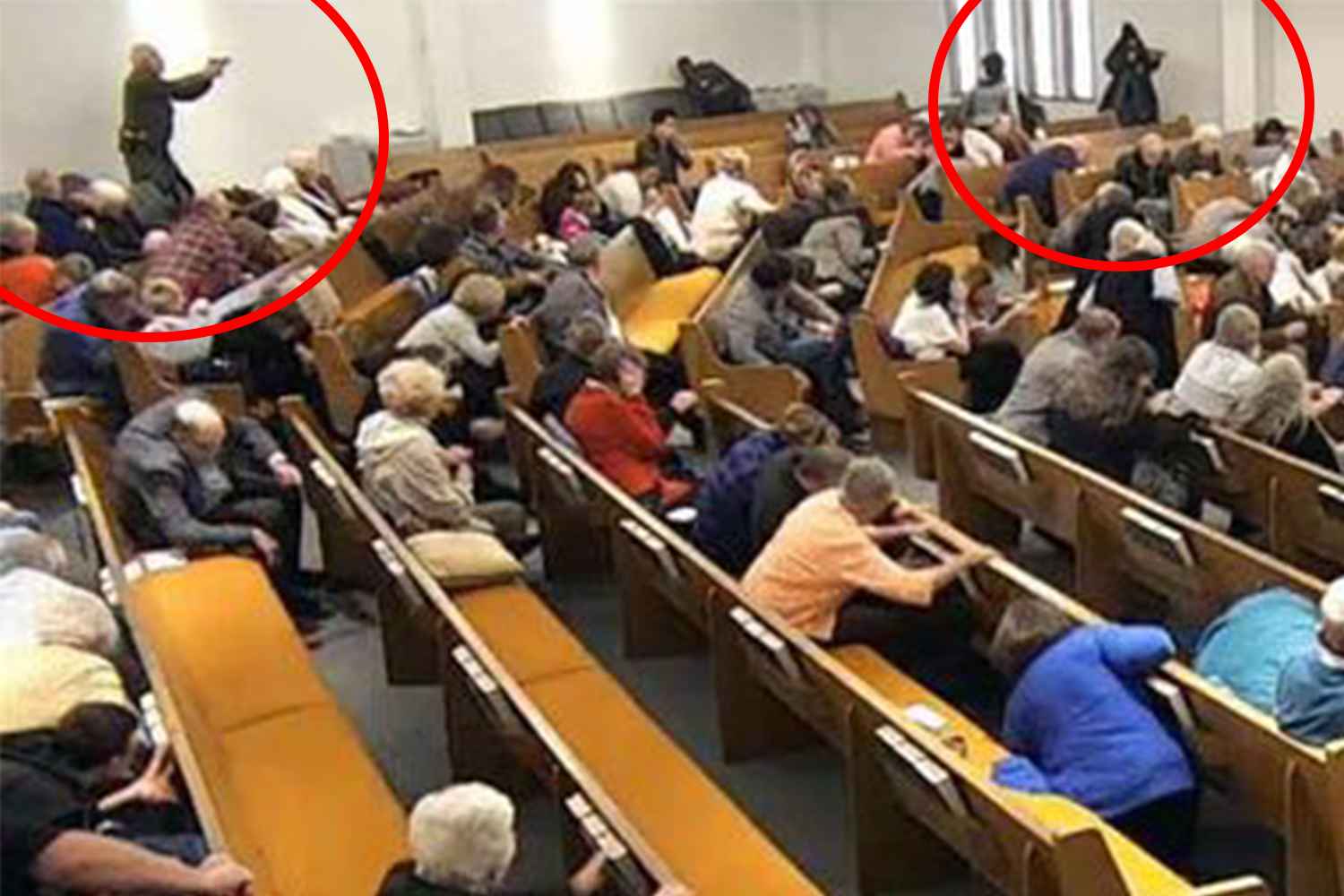 Kilsədə dəhşət: Adamlar ibadət vaxtı güllələndi (VİDEO)