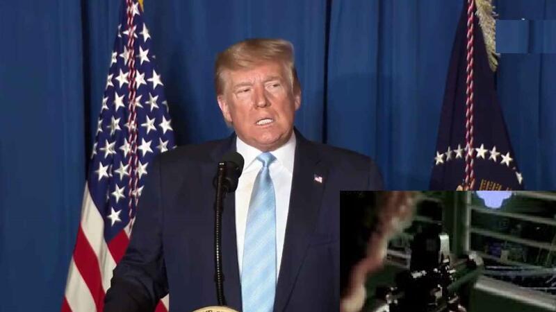 Trampı belə \\\"vurdular\\\" - İran ŞOK VİDEO YAYDI